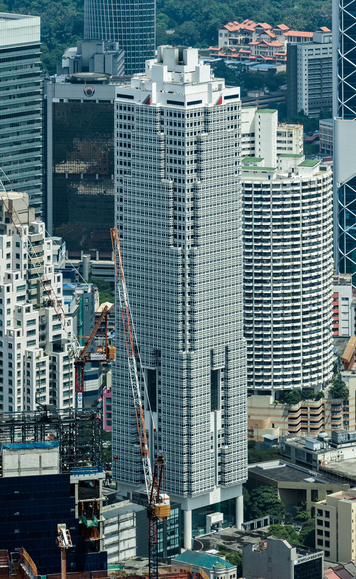 Capital Square Tower 1, Kuala Lumpur - View from Petronas Tower 2. © Mathias Beinling
